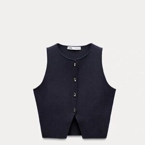 Navy Zara tank top